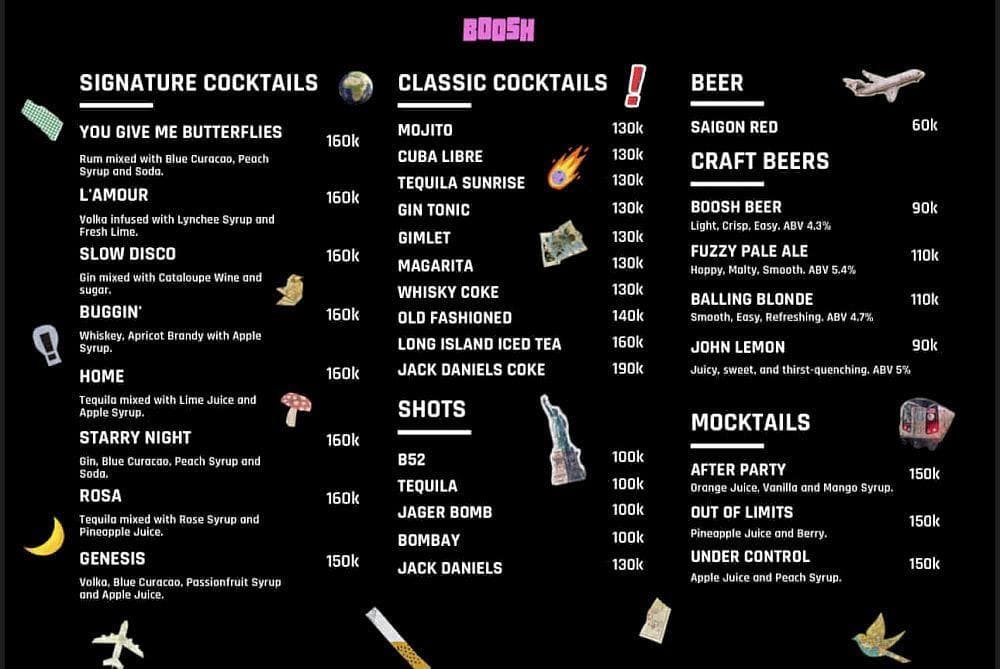 Boosh is known for its impressive craft beer selection and expertly mixed cocktails (Source: Snake Freedom)